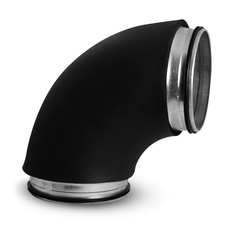 125mm Insulated Steel 90° Bend - with 25mm Armaflex