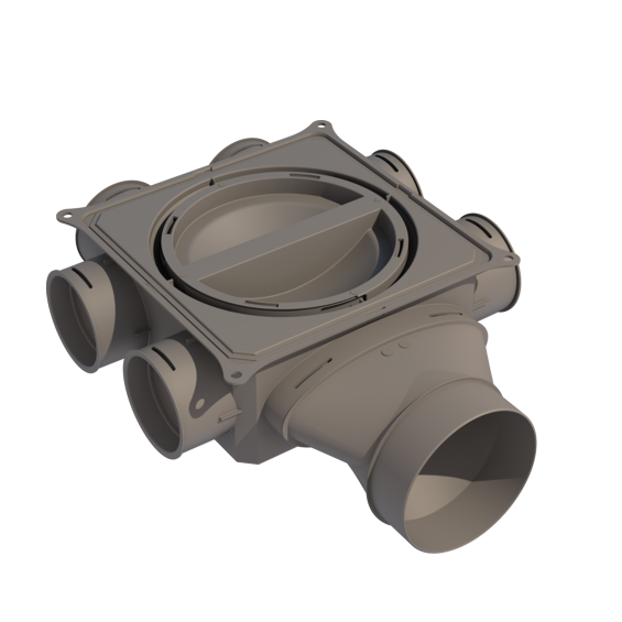 6 Port Manifold -  125mm Horizontal Connection